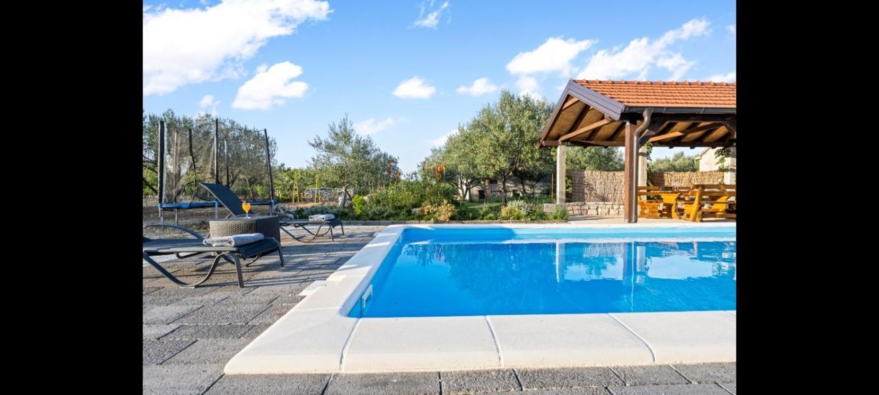 Olive Tree House With Jacuzzi, Wifi And 40M2 Pool Villa Siritovci Eksteriør billede